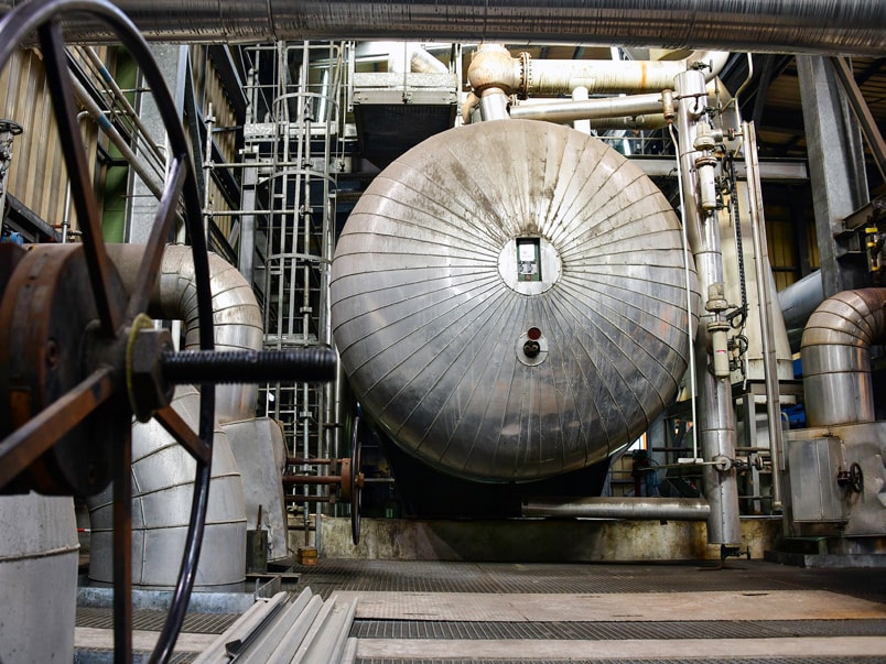 Résevoir d'eau, centrale de Bois-Rouge